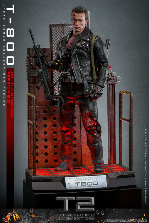 Terminator 2: T-800 - Battle Damaged Version 2.0, 1/6 Figur von Hot Toys