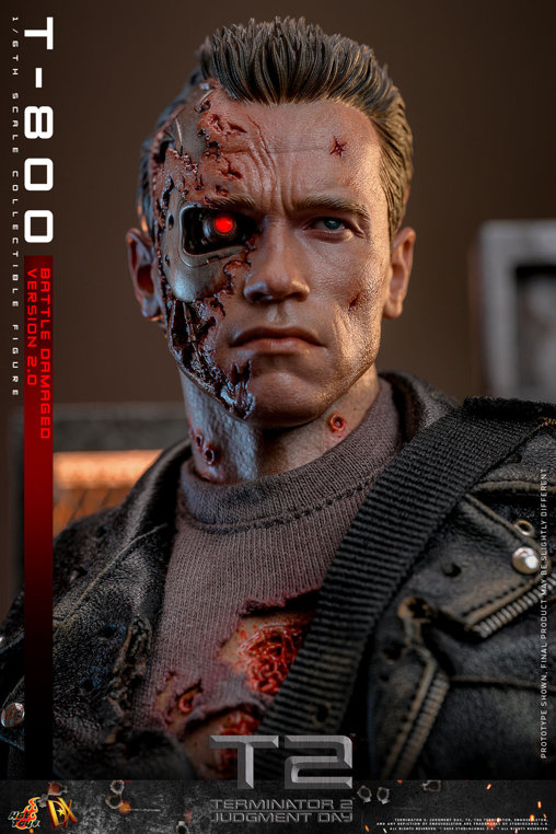Terminator 2: T-800 - Battle Damaged Version 2.0, 1/6 Figur von Hot Toys