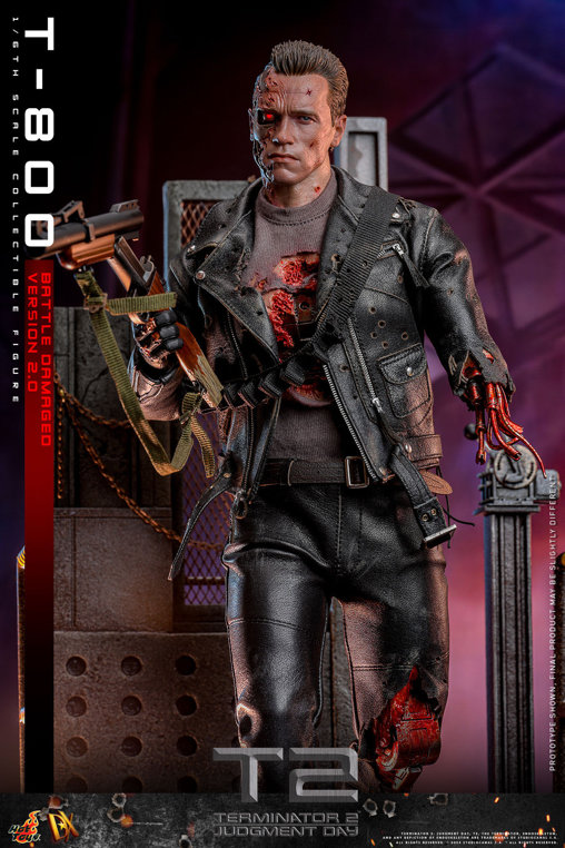 Terminator 2: T-800 - Battle Damaged Version 2.0, 1/6 Figur von Hot Toys