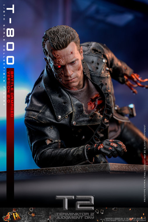 Terminator 2: T-800 - Battle Damaged Version 2.0, 1/6 Figur von Hot Toys