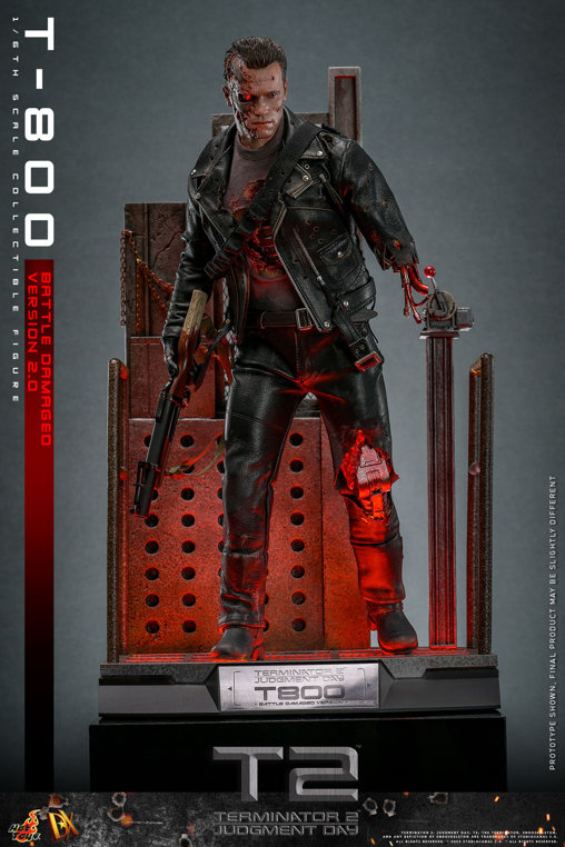 Terminator 2: T-800 - Battle Damaged Version 2.0, 1/6 Figur von Hot Toys