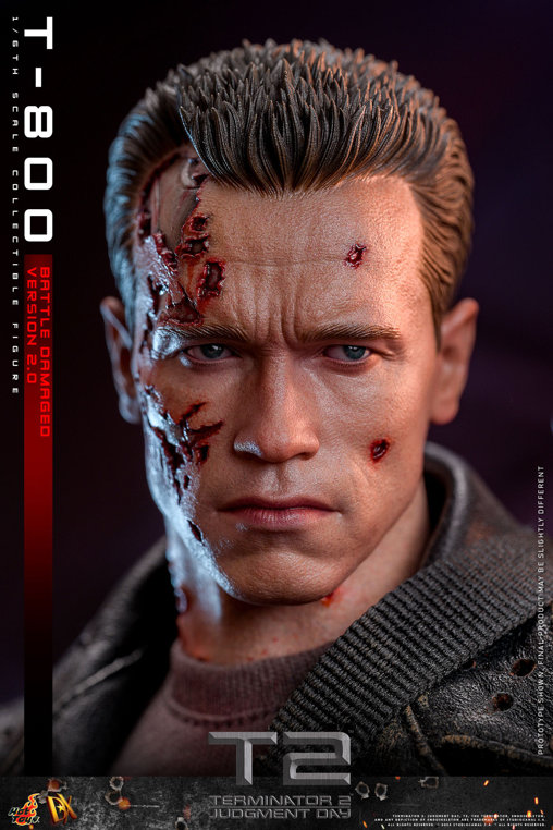 Terminator 2: T-800 - Battle Damaged Version 2.0, 1/6 Figur von Hot Toys