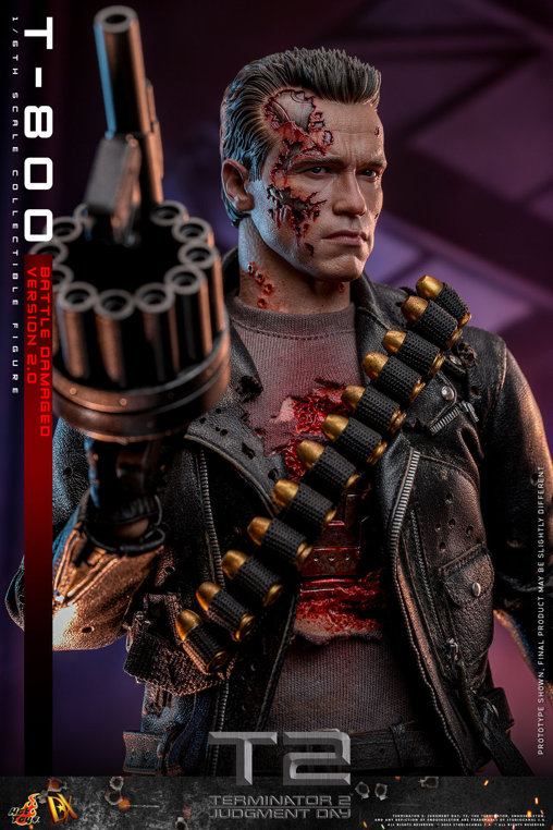 Terminator 2: T-800 - Battle Damaged Version 2.0, 1/6 Figur von Hot Toys