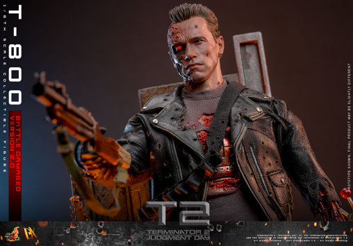Terminator 2: T-800 - Battle Damaged Version 2.0, 1/6 Figur von Hot Toys