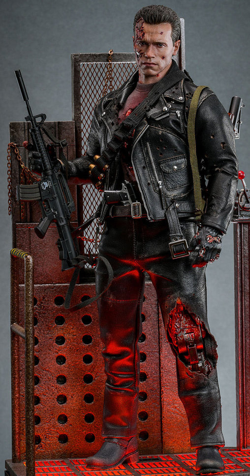 Terminator 2: T-800 - Battle Damaged Version 2.0, 1/6 Figur von Hot Toys