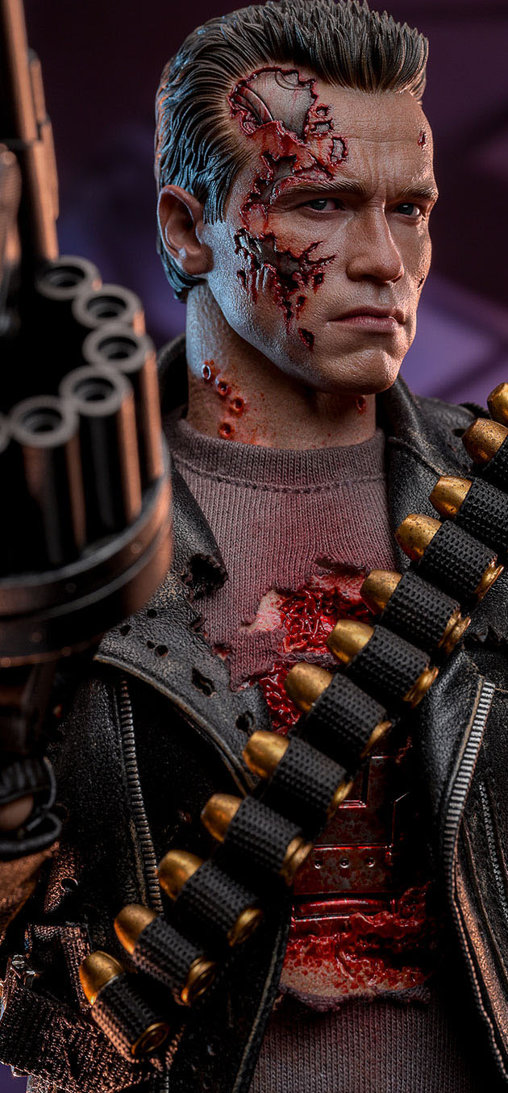 Terminator 2: T-800 - Battle Damaged Version 2.0, 1/6 Figur von Hot Toys