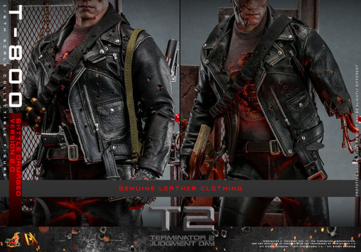 Terminator 2: T-800 - Battle Damaged Version 2.0, 1/6 Figur von Hot Toys