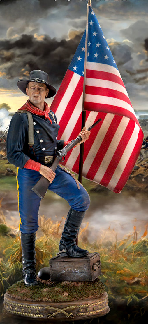 The Horse Soldiers: Colonel John Marlowe - Civil War 1863, Statue von Infinite Statue