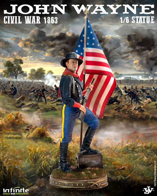 The Horse Soldiers: Colonel John Marlowe - Civil War 1863, Statue von Infinite Statue