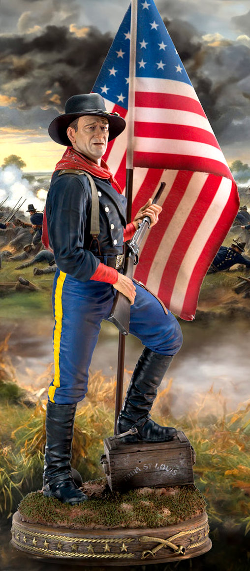 The Horse Soldiers: Colonel John Marlowe - Civil War 1863, Statue von Infinite Statue