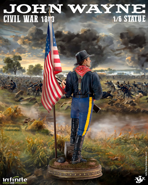 The Horse Soldiers: Colonel John Marlowe - Civil War 1863, Statue von Infinite Statue