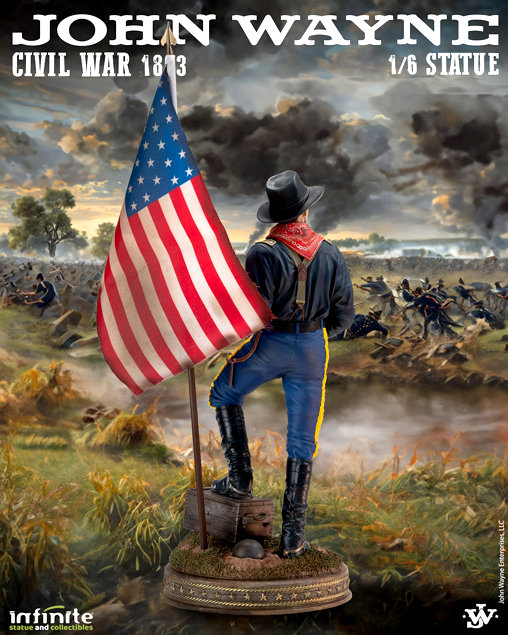 The Horse Soldiers: Colonel John Marlowe - Civil War 1863, Statue von Infinite Statue
