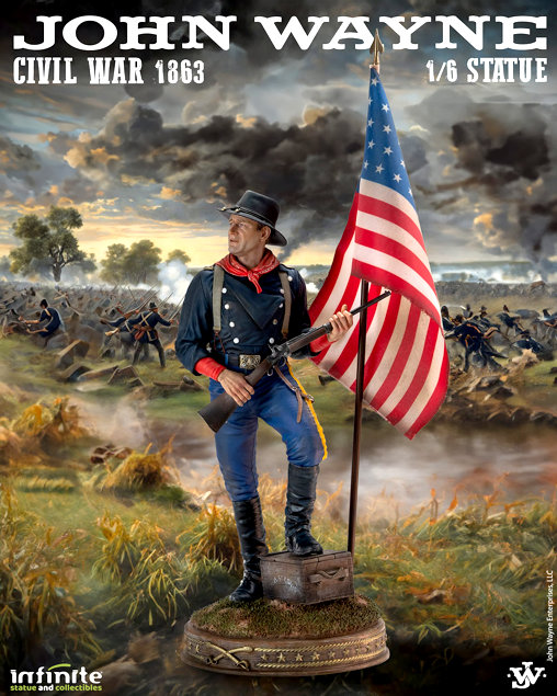 The Horse Soldiers: Colonel John Marlowe - Civil War 1863, Statue von Infinite Statue