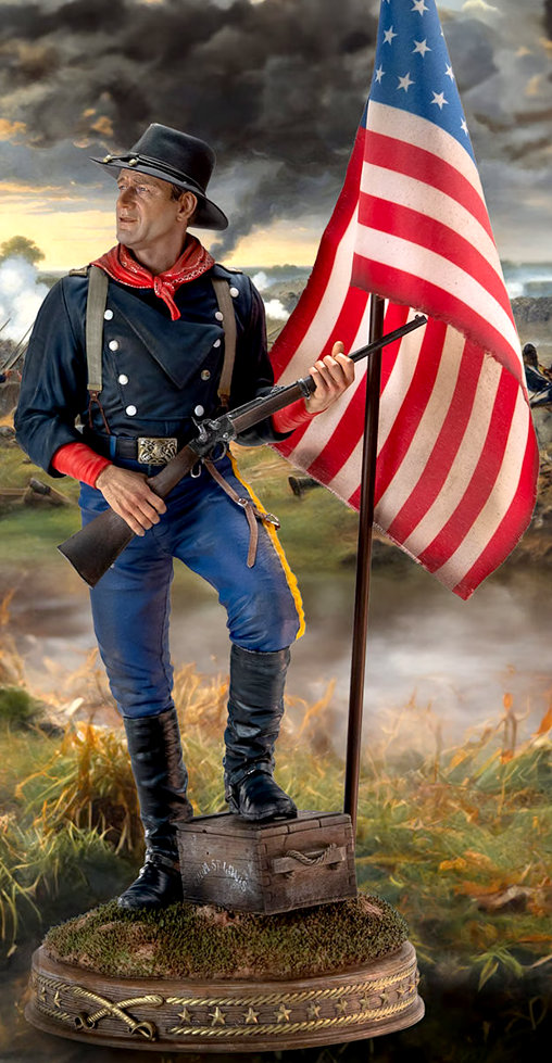 The Horse Soldiers: Colonel John Marlowe - Civil War 1863, Statue von Infinite Statue