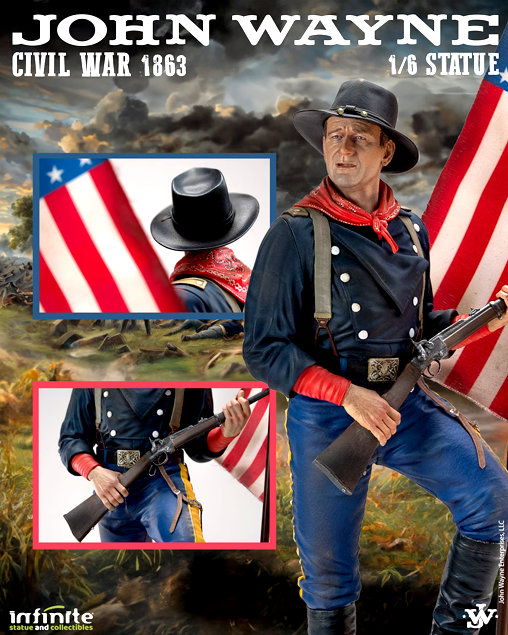 The Horse Soldiers: Colonel John Marlowe - Civil War 1863, Statue von Infinite Statue