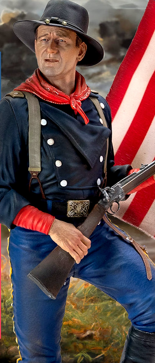 The Horse Soldiers: Colonel John Marlowe - Civil War 1863, Statue von Infinite Statue