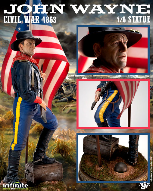 The Horse Soldiers: Colonel John Marlowe - Civil War 1863, Statue von Infinite Statue