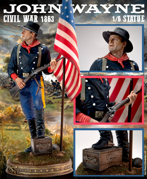 The Horse Soldiers: Colonel John Marlowe - Civil War 1863, Statue von Infinite Statue