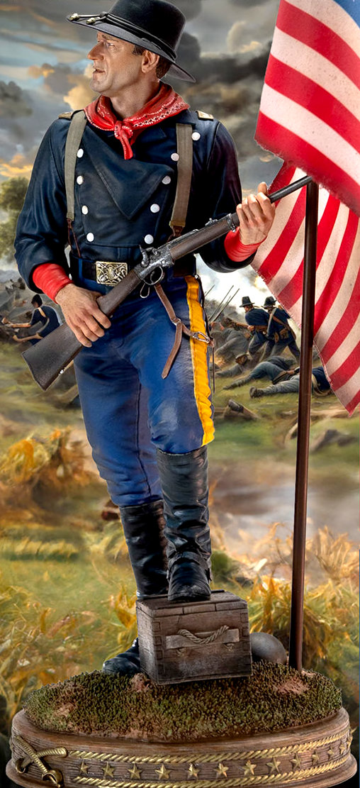 The Horse Soldiers: Colonel John Marlowe - Civil War 1863, Statue von Infinite Statue