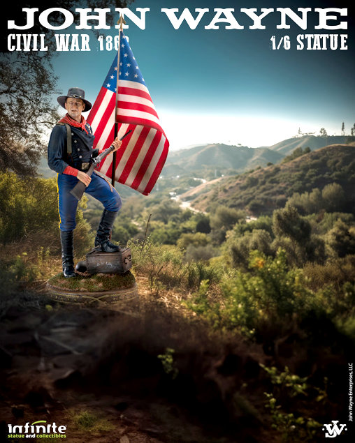 The Horse Soldiers: Colonel John Marlowe - Civil War 1863, Statue von Infinite Statue