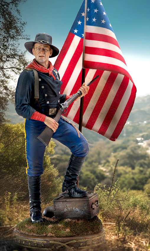 The Horse Soldiers: Colonel John Marlowe - Civil War 1863, Statue von Infinite Statue