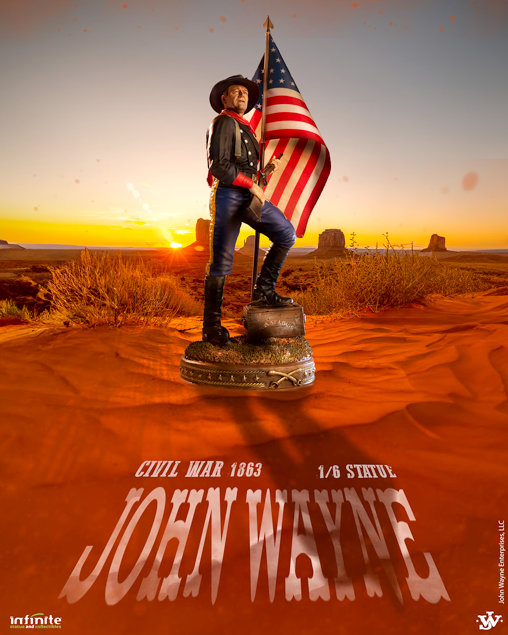 The Horse Soldiers: Colonel John Marlowe - Civil War 1863, Statue von Infinite Statue