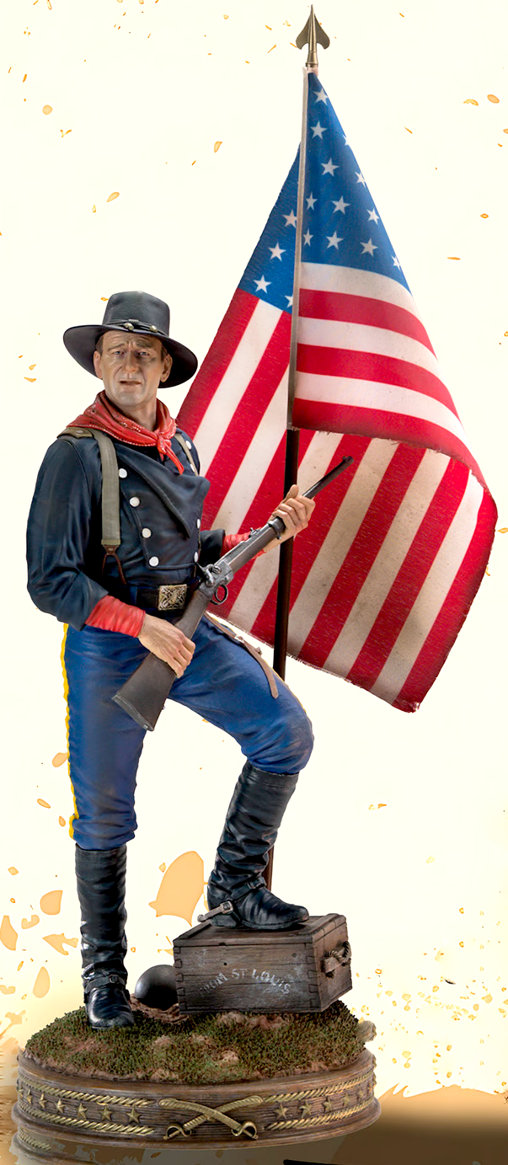 The Horse Soldiers: Colonel John Marlowe - Civil War 1863, Statue von Infinite Statue