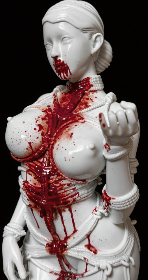 Under the Skin: Angelica - Blutrausch, Statue von SPACEart