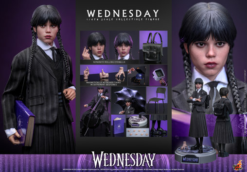 Wednesday: Wednesday Addams, 1/6 Figur von Hot Toys