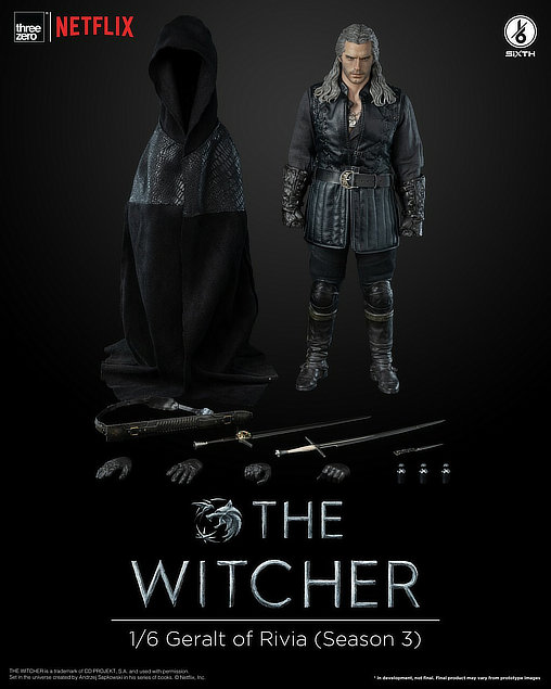 The Witcher: Geralt of Rivia - Season 3, 1/6 Figur von ThreeZero