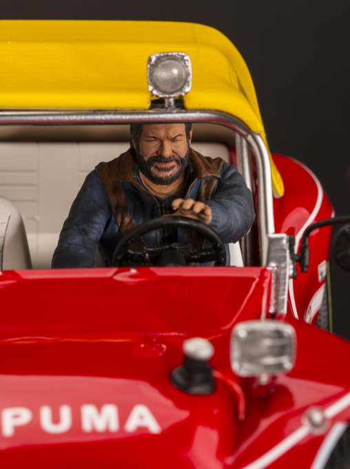 Zwei wie Pech und Schwefel: Bud Spencer mit Strandbuggy, Fertig-Modell von Infinite Statue