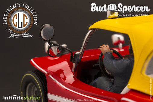 Zwei wie Pech und Schwefel: Bud Spencer mit Strandbuggy, Fertig-Modell von Infinite Statue