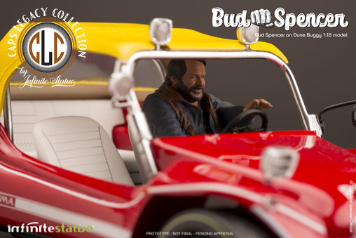 Zwei wie Pech und Schwefel: Bud Spencer mit Strandbuggy, Fertig-Modell von Infinite Statue